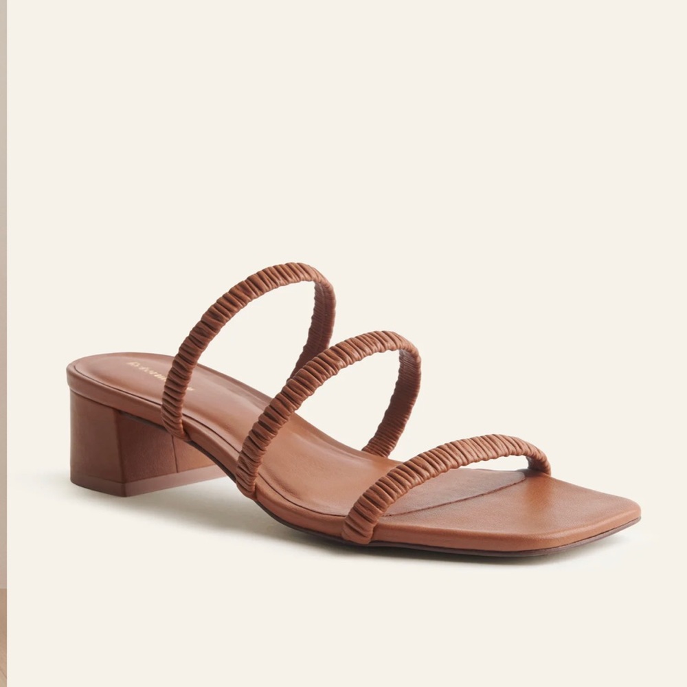 Reformation Assunta Strappy Block Heel Mule